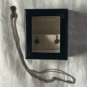 Judith Jack earring and necklace set. 16” necklace, never worn in original box